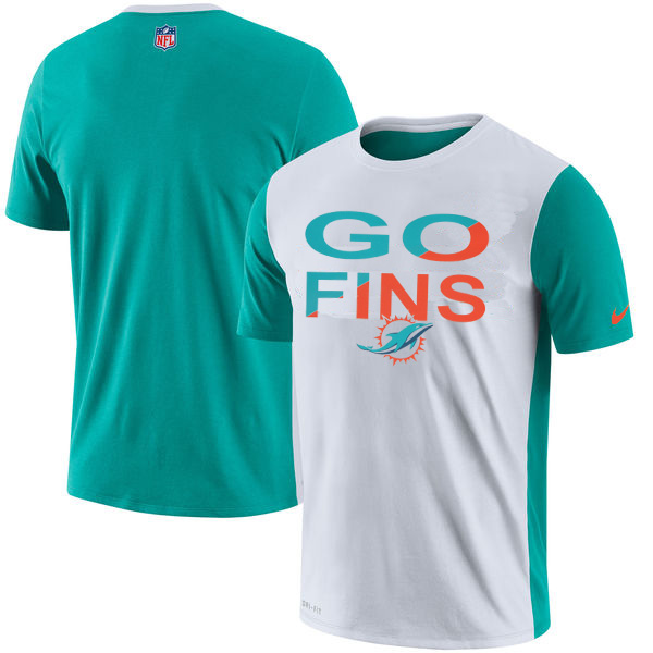 Miami Dolphins Performance T Shirt White