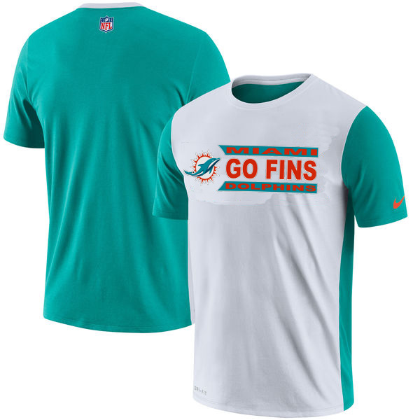 Miami Dolphins Performance T Shirt White