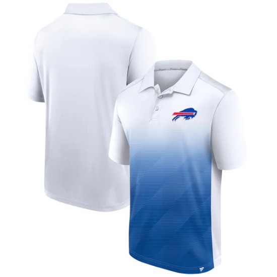 Buffalo Bills White Royal Iconic Parameter Sublimated Polo